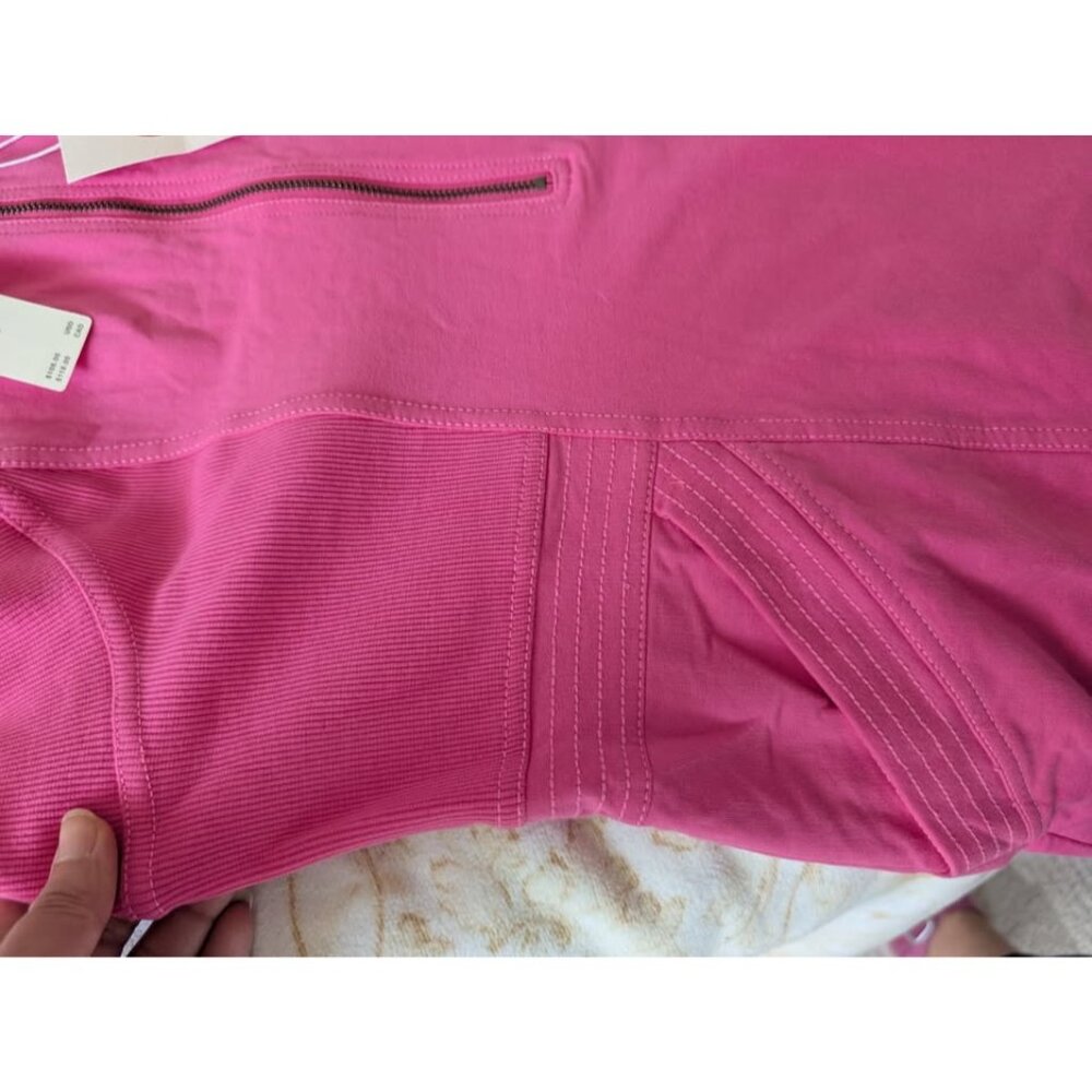 BNWT, Anthropologie (Practice by Anthro) Front-Zip Utility Mini Dress, size L - Picture 6 of 10